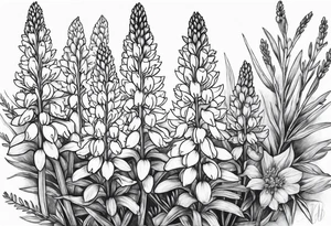Bluebonnets tattoo idea