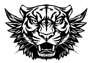 Black Panther head tattoo idea