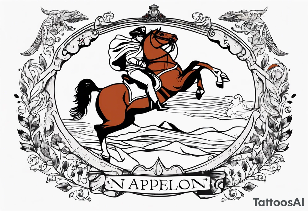 napoleon tattoo with text tattoo idea
