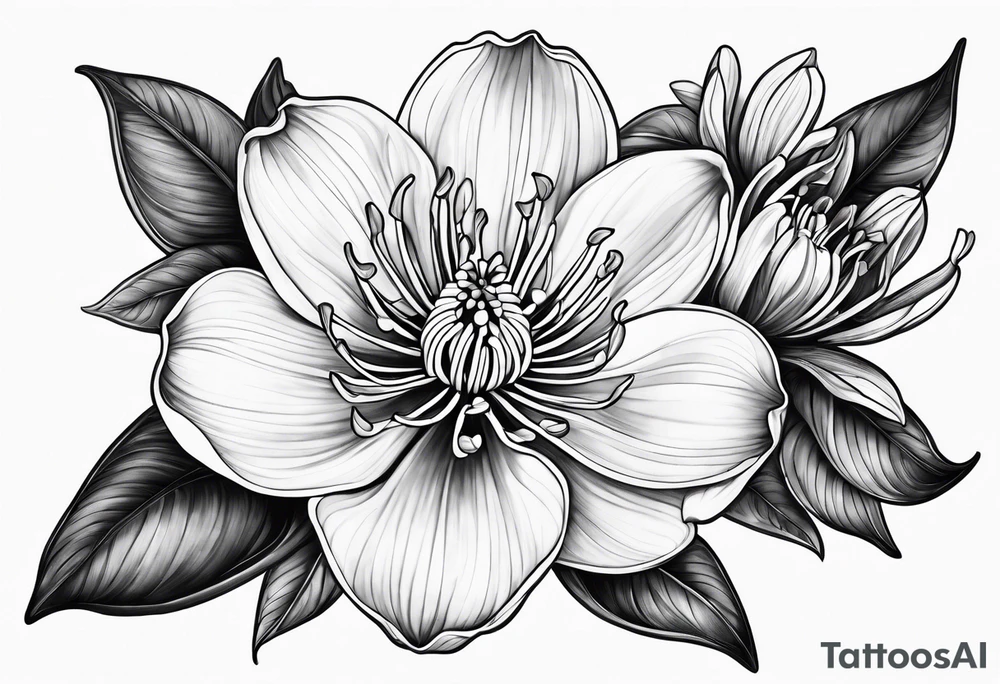 Honeysuckle tattoo idea