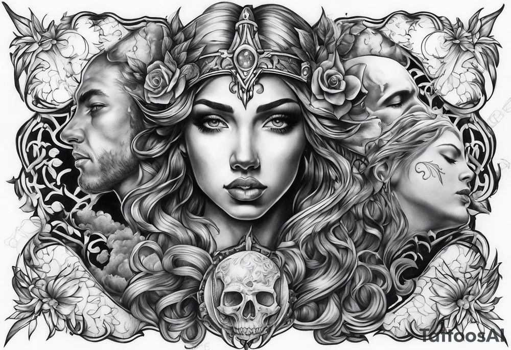 Heaven and Hell tattoo idea