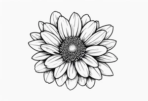 Daisy with 8 pedals tattoo idea