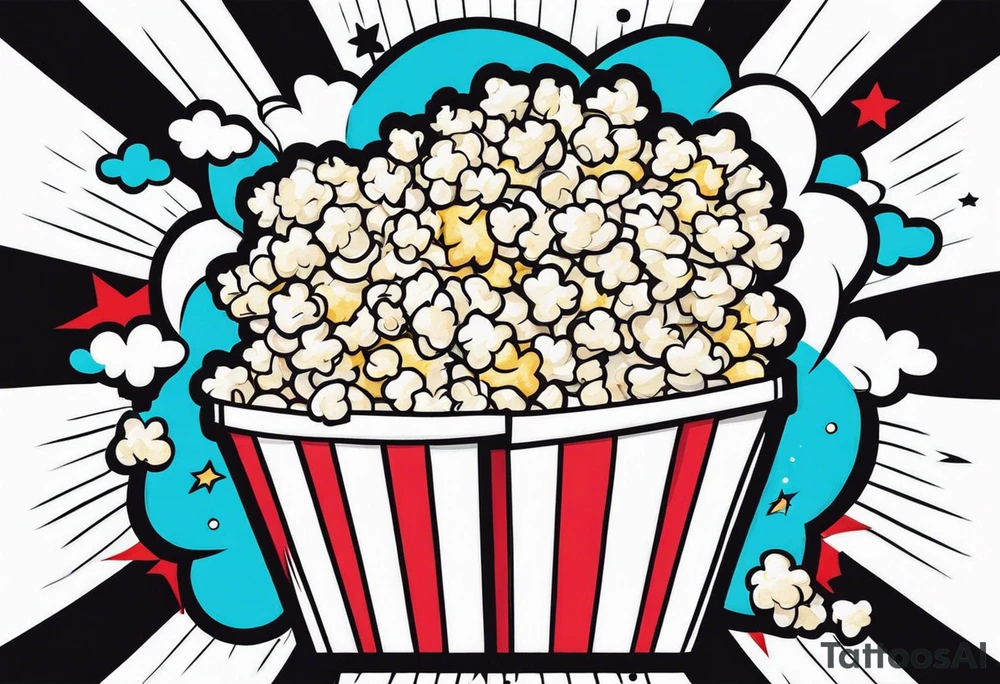 Popcorn tattoo idea