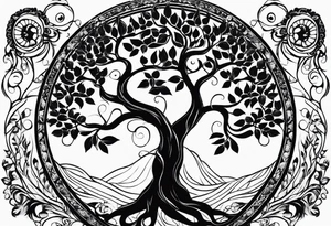 Mother, tree of life, sons tattoo idea