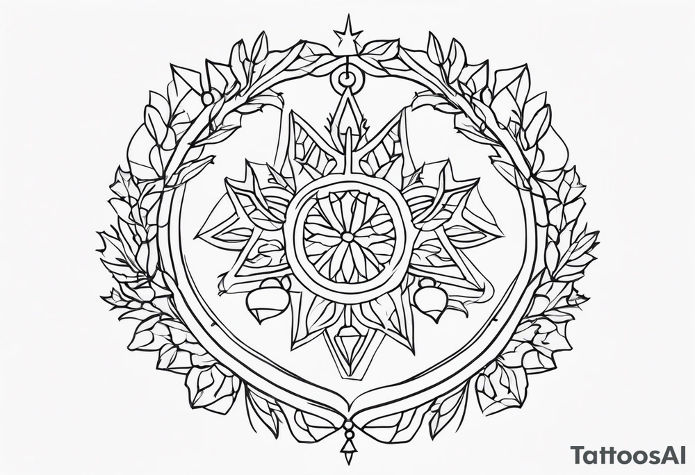 christmas tattoo idea