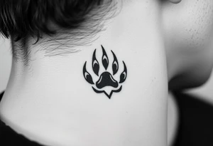 Bear paw tattoo idea