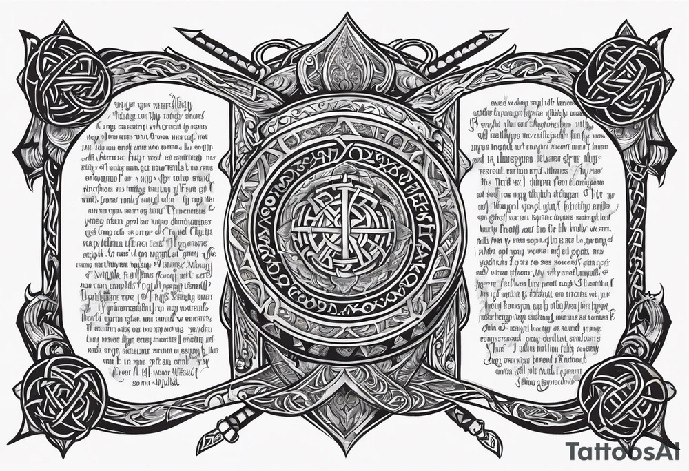 Viking death 
prayer poem tattoo idea