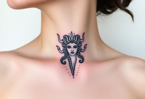 Small Medusa tattoo idea