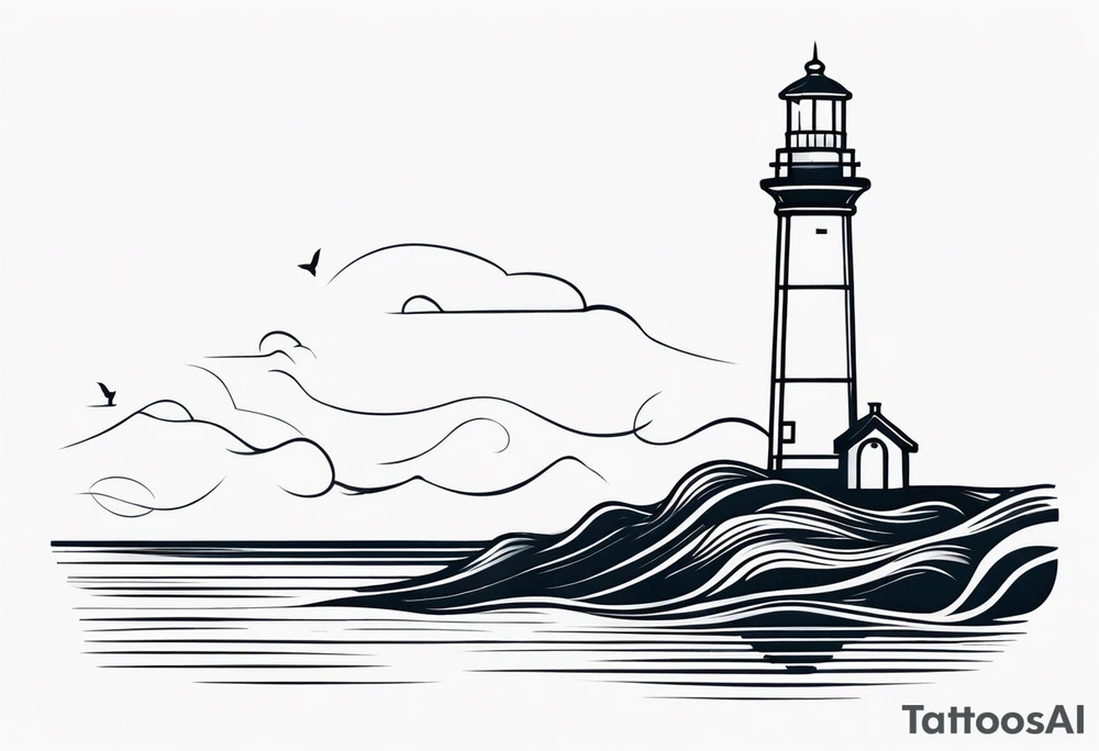 lighthouse tattoo idea