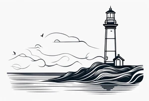 lighthouse tattoo idea