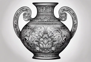 drawing ancient vase tattoo idea