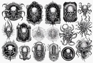 necronomicon lovecraft tattoo tattoo idea