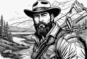 ranger coming out of a book tattoo idea