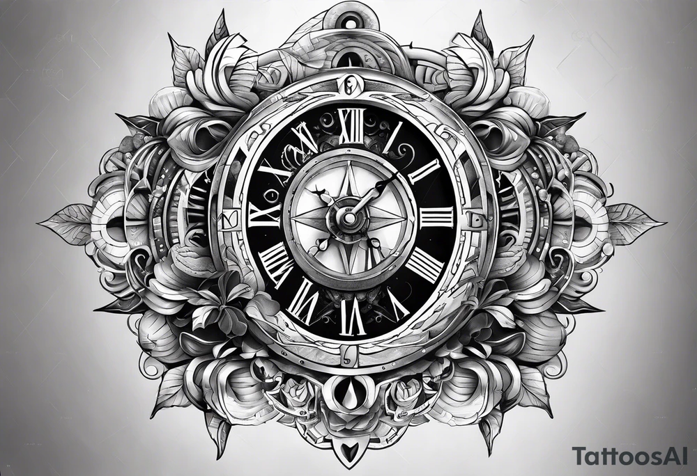 a cosmic clockwork tattoo idea