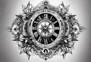 a cosmic clockwork tattoo idea