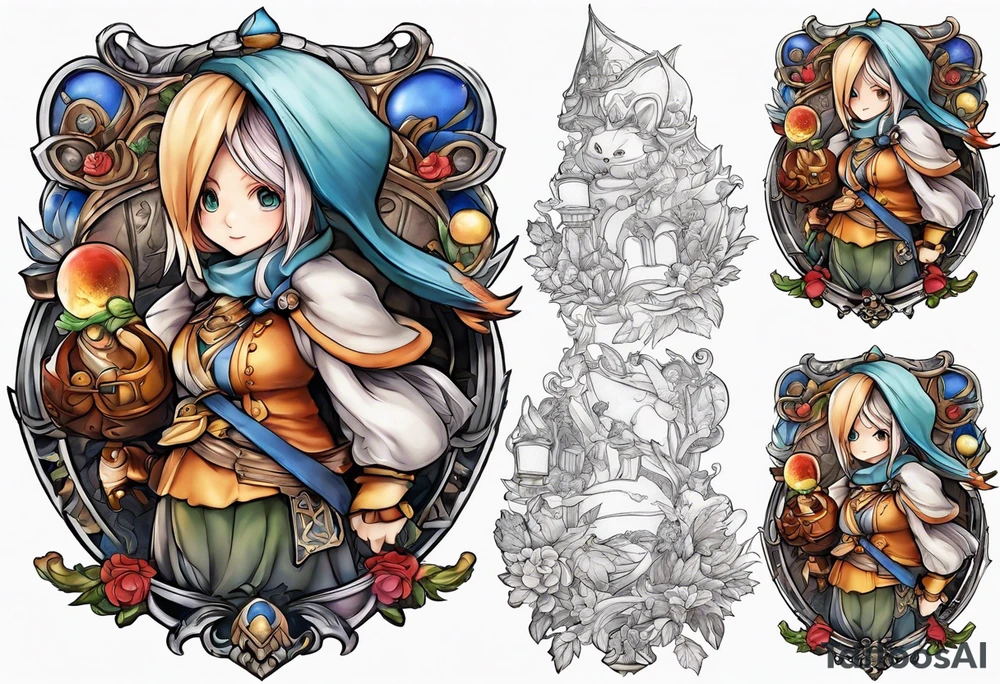 Beatrix from Final Fantasy IX tattoo idea