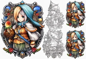 Beatrix from Final Fantasy IX tattoo idea