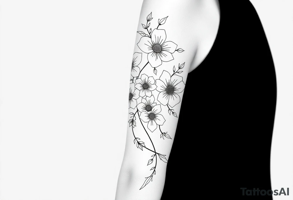 Flowers tattoo idea