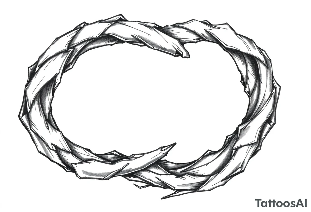 Infinity loop tattoo idea