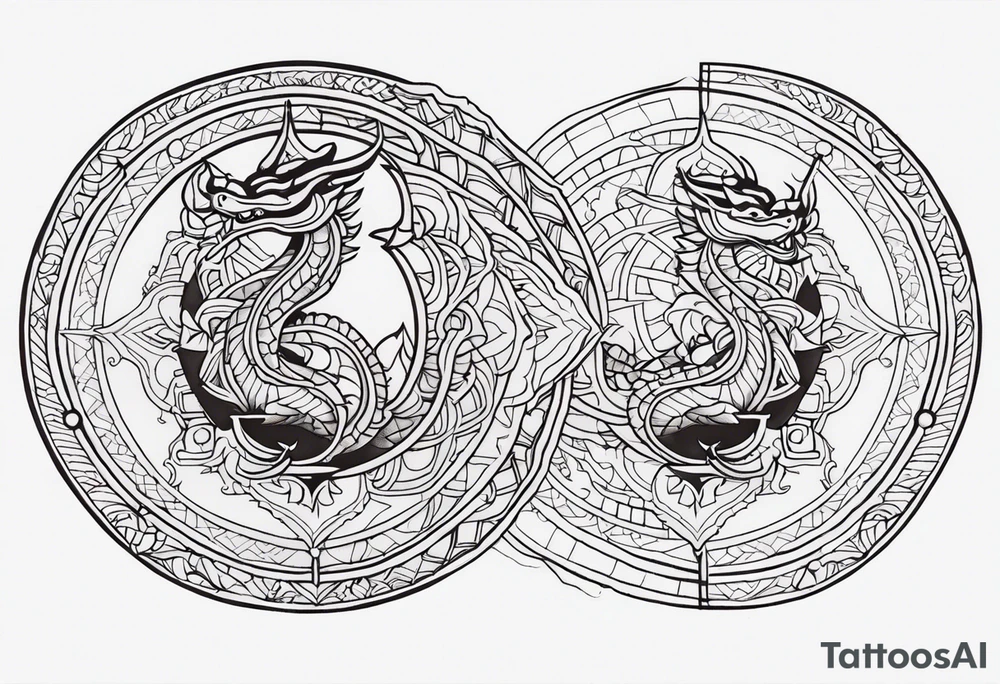 Dragon Mandala tattoo idea