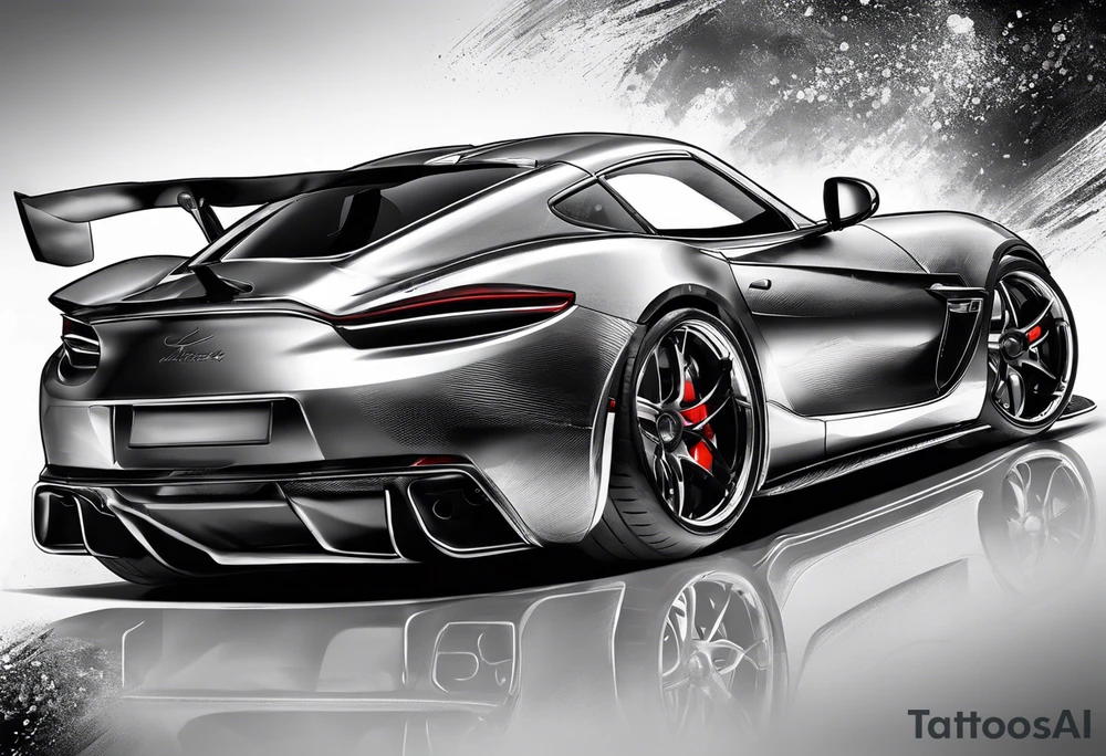 Sportscar with Legs instead of wheels tattoo idea