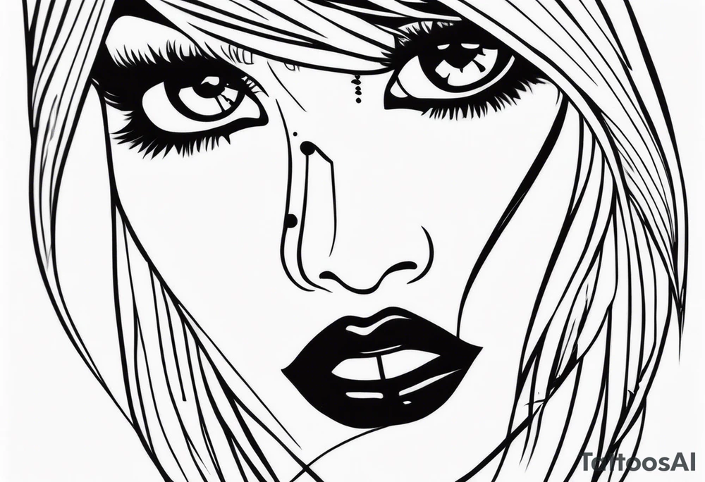 Girly gangster tattoo idea