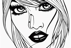 Girly gangster tattoo idea