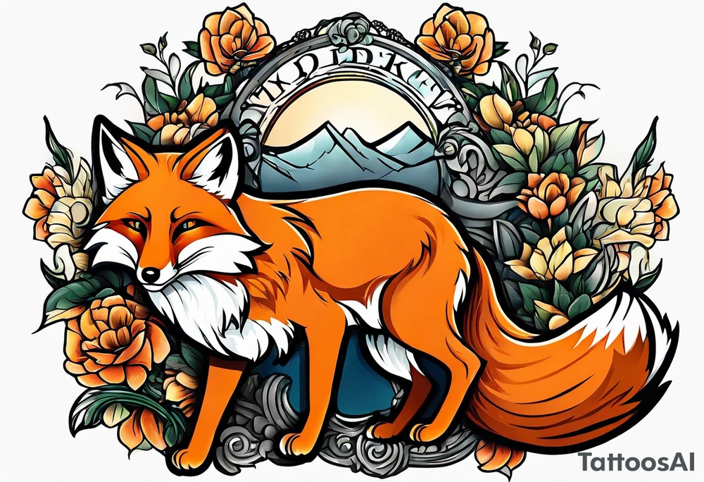 fox working as a judge tattoo idea