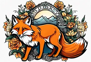 fox working as a judge tattoo idea