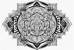 strength tattoo idea