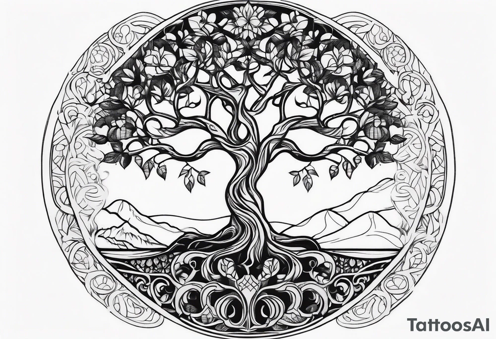 tree of life tattoo idea