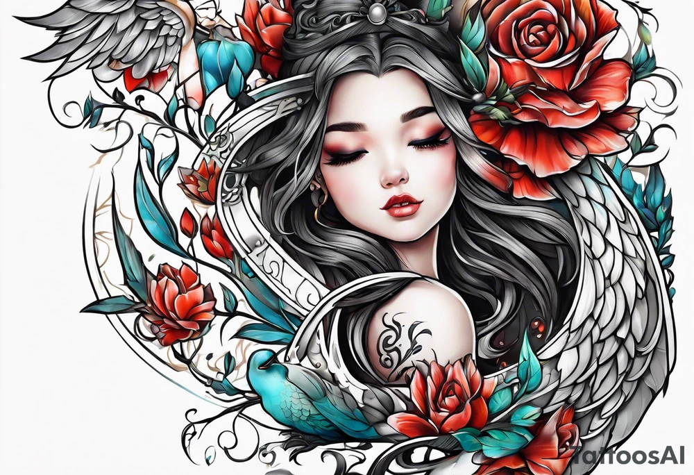 New baby Honor going down arm tattoo idea