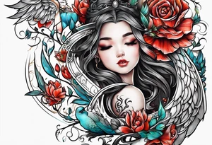 New baby Honor going down arm tattoo idea