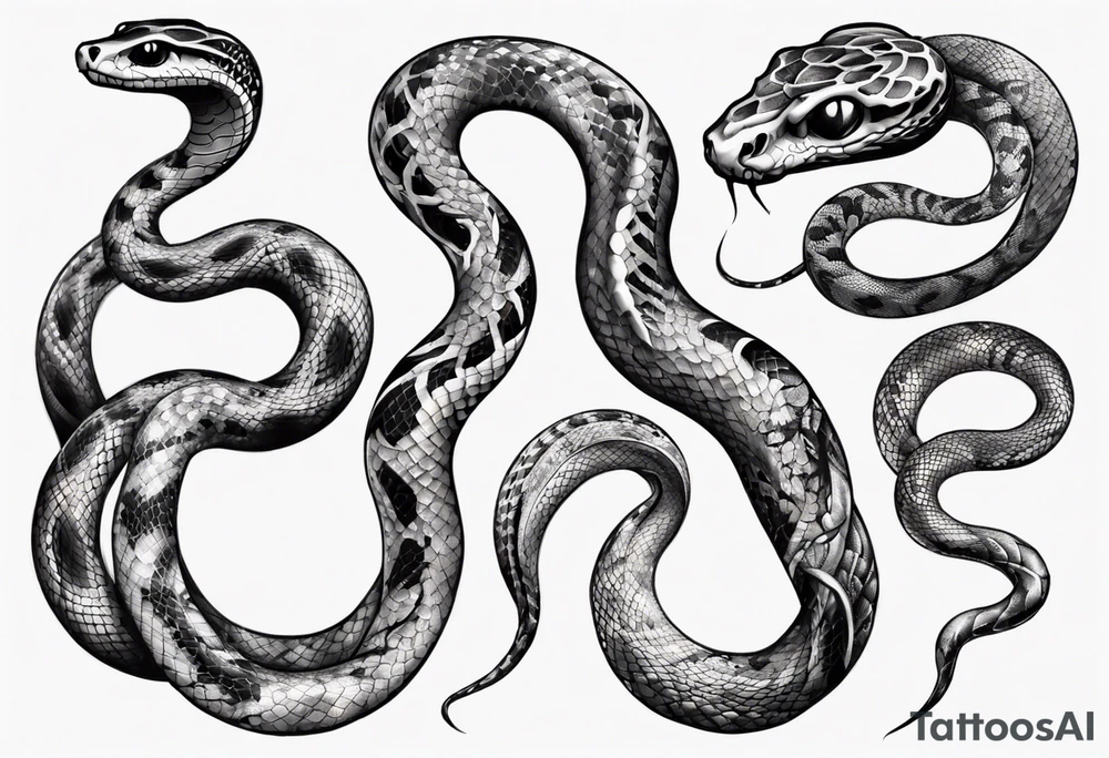 Snakes tattoo idea