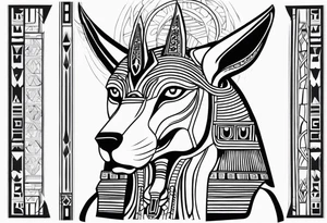 egipto, anubis tattoo idea