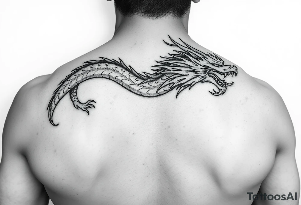 dragon arm sleeve tattoo idea