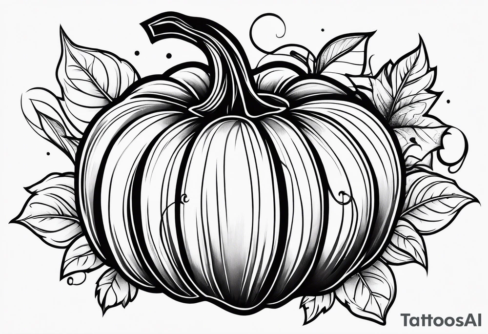 pumpkin tattoo idea