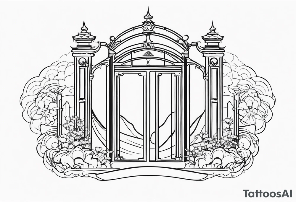 heaven gate vector tattoo idea
