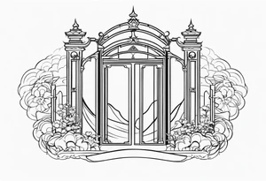 heaven gate vector tattoo idea
