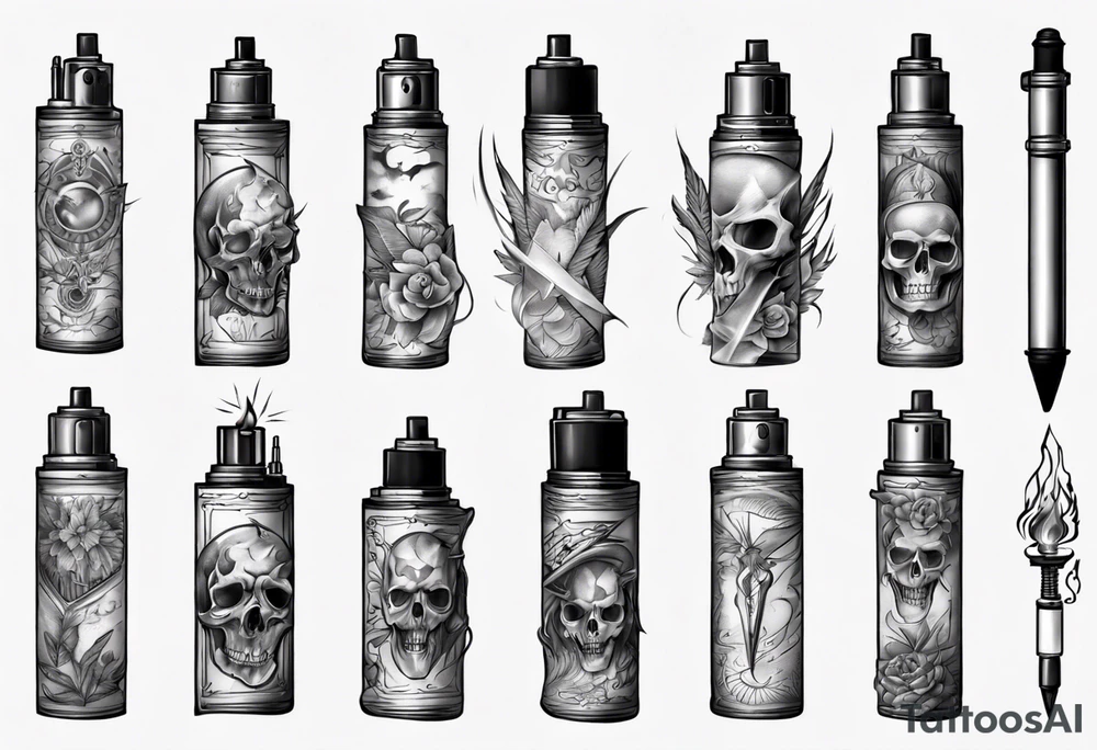 lighter tattoo idea