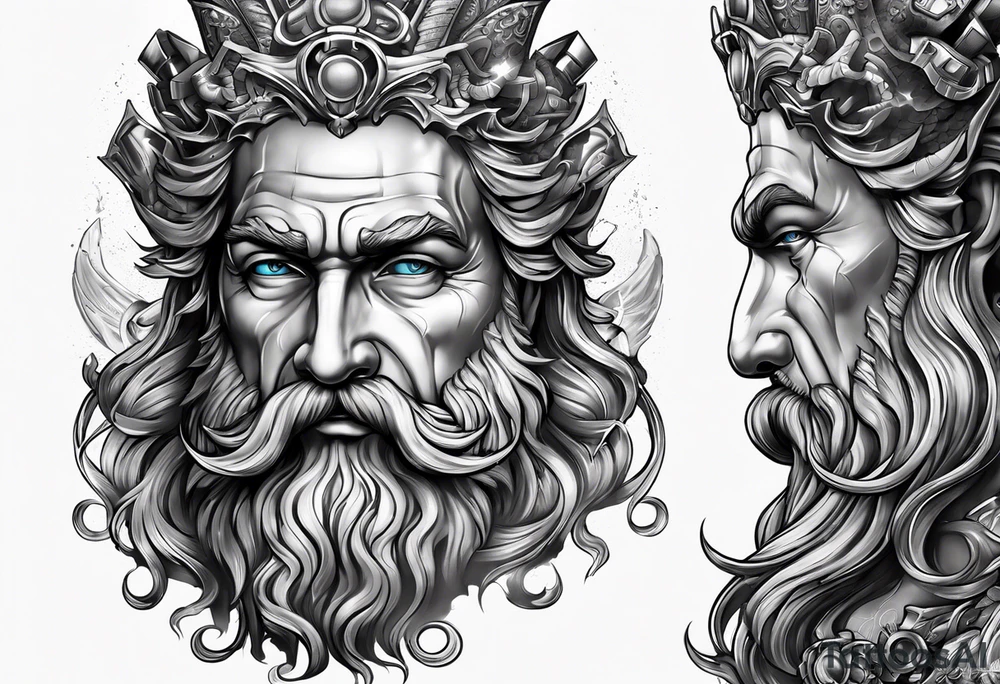 mechanic poseidon tattoo idea