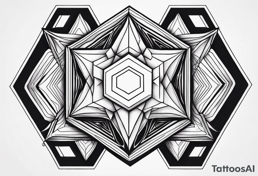 To work off hexagon tattoo idea