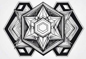 To work off hexagon tattoo idea