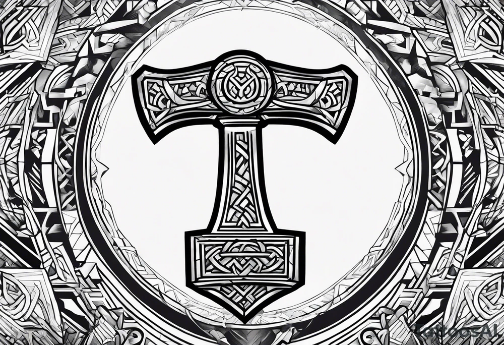 Mjolnir tattoo idea