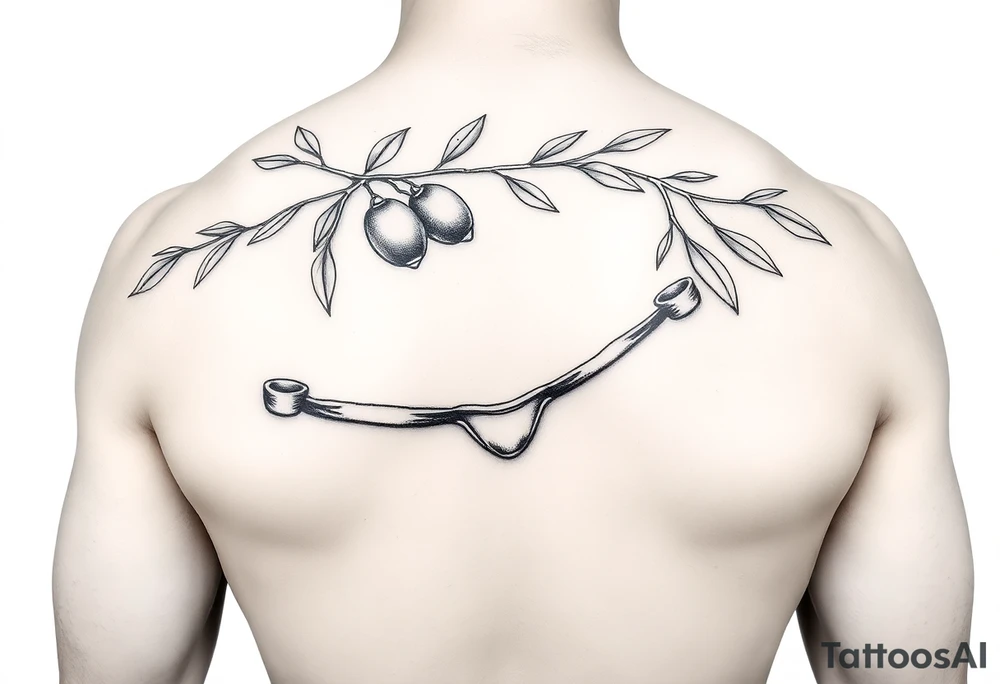 An olive with a thong tattoo idea