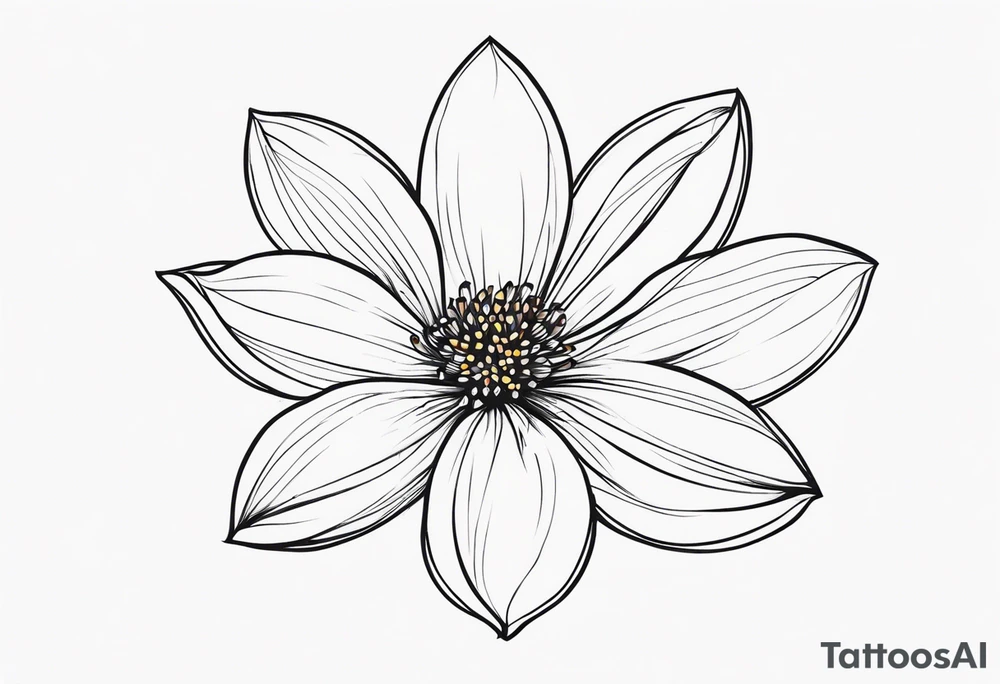 small minimalist flower tattoo tattoo idea