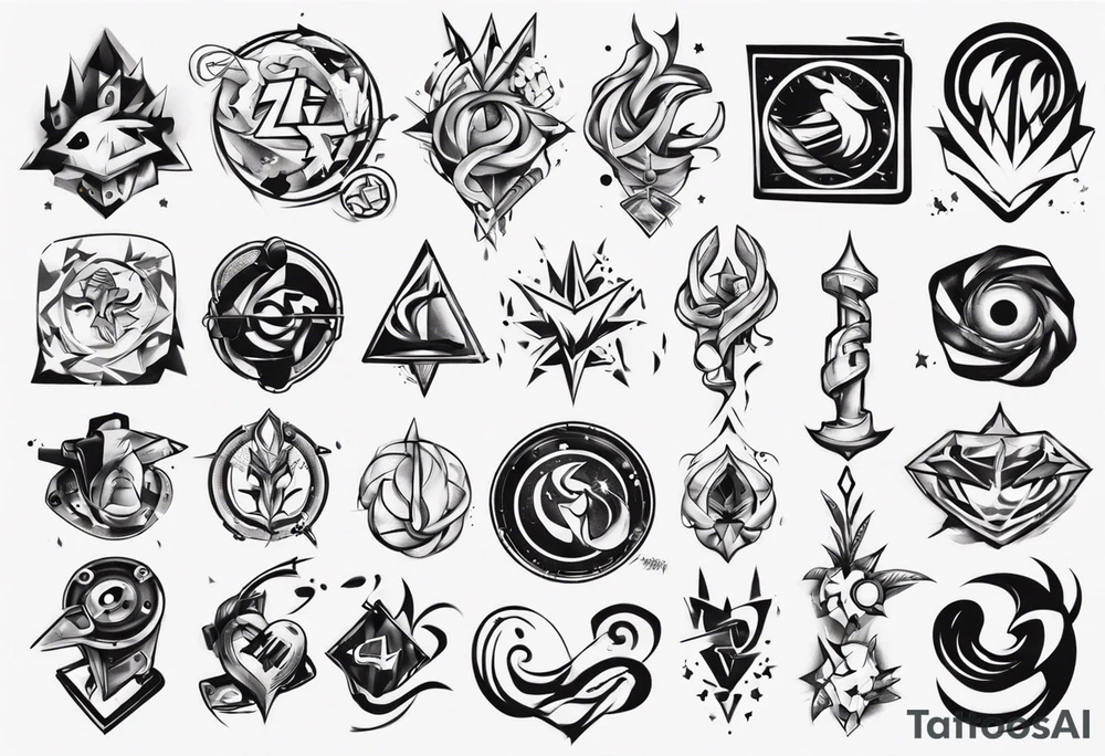 Finding peace in gaming tattoo idea