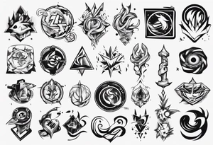 Finding peace in gaming tattoo idea