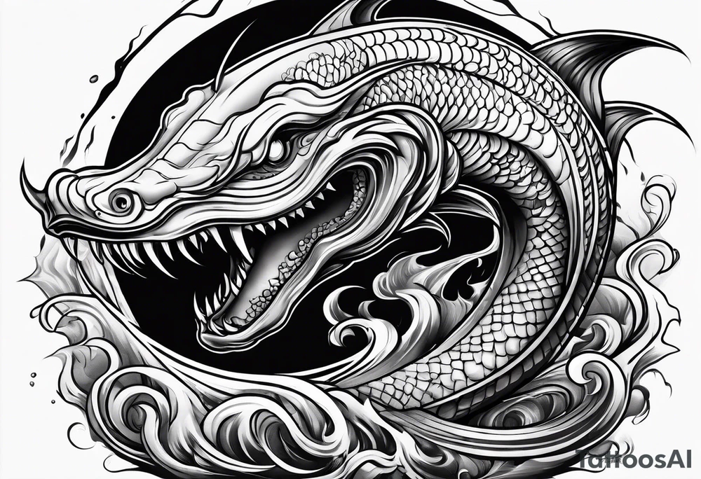 Evil leviathan tattoo idea