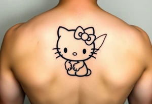 Hello kitty as tinkerbell Sally tattoo idea